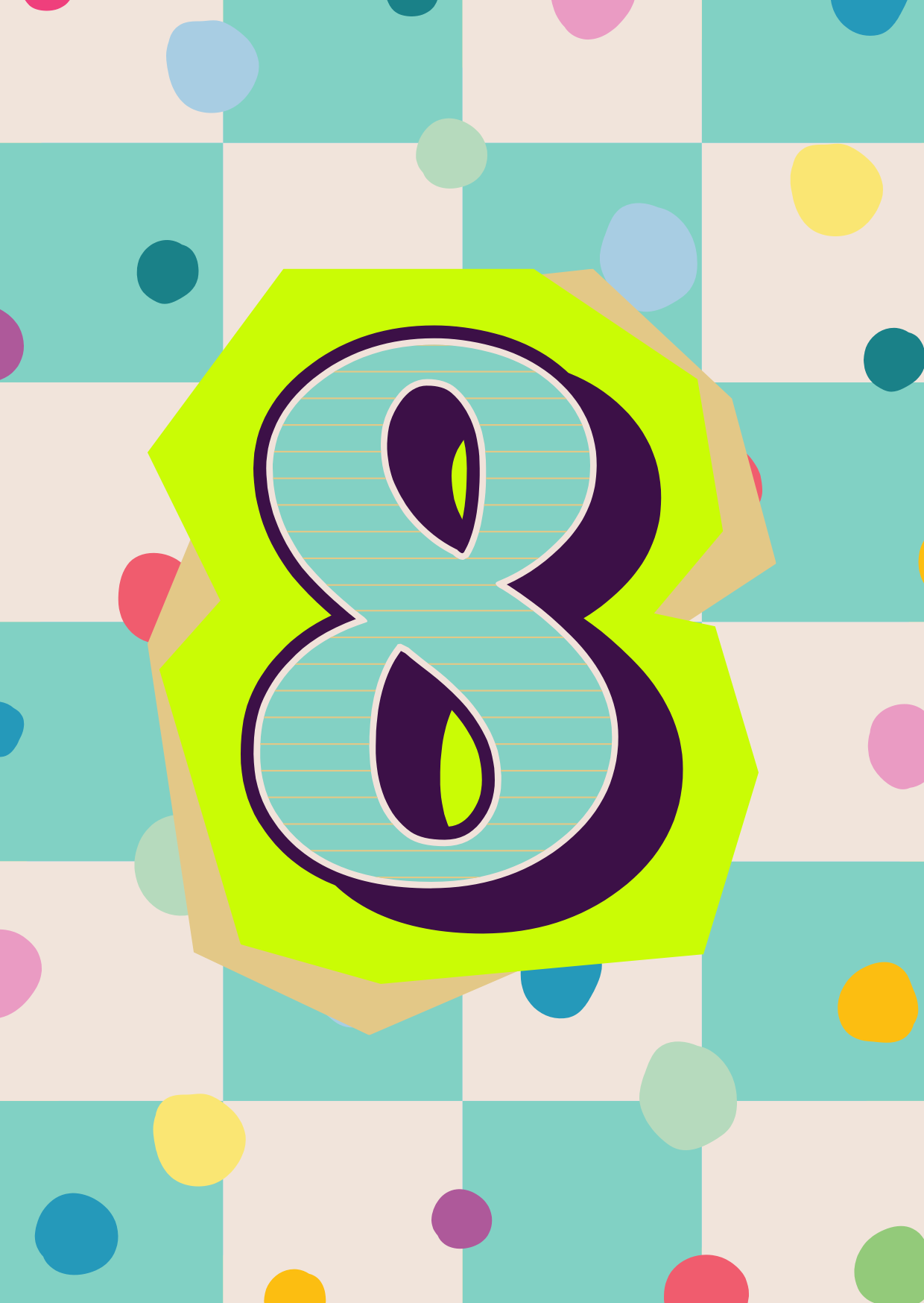 Cijferkaart - jongen 8