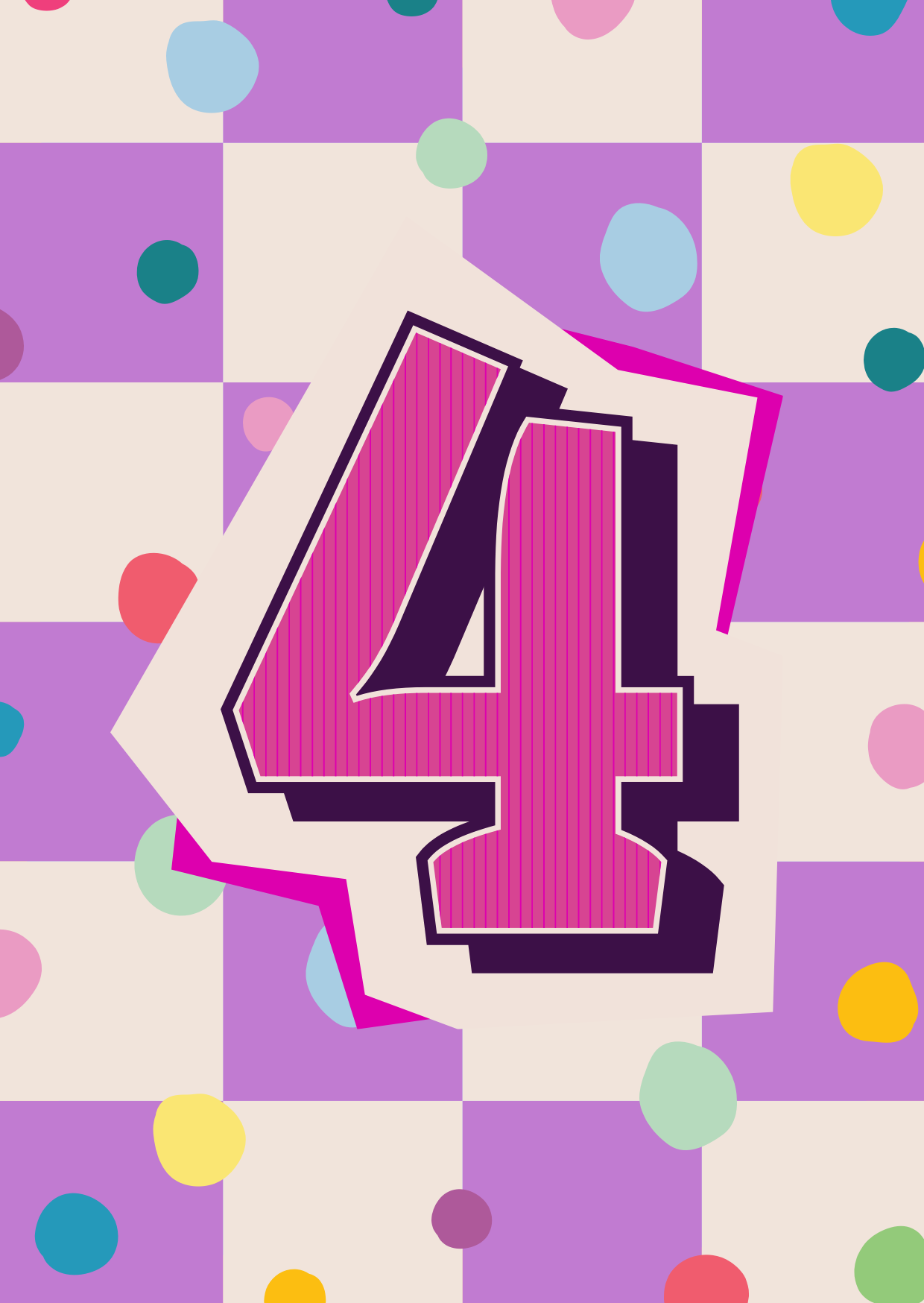 Cijferkaart - meisje 4