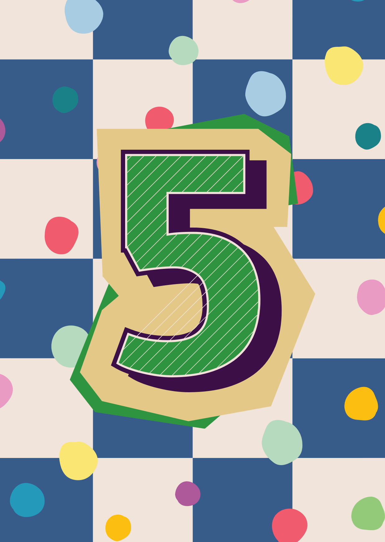 Cijferkaart - jongen 5