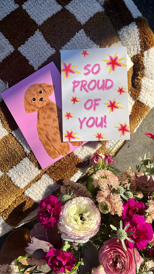 Wenskaart So Proud of You!