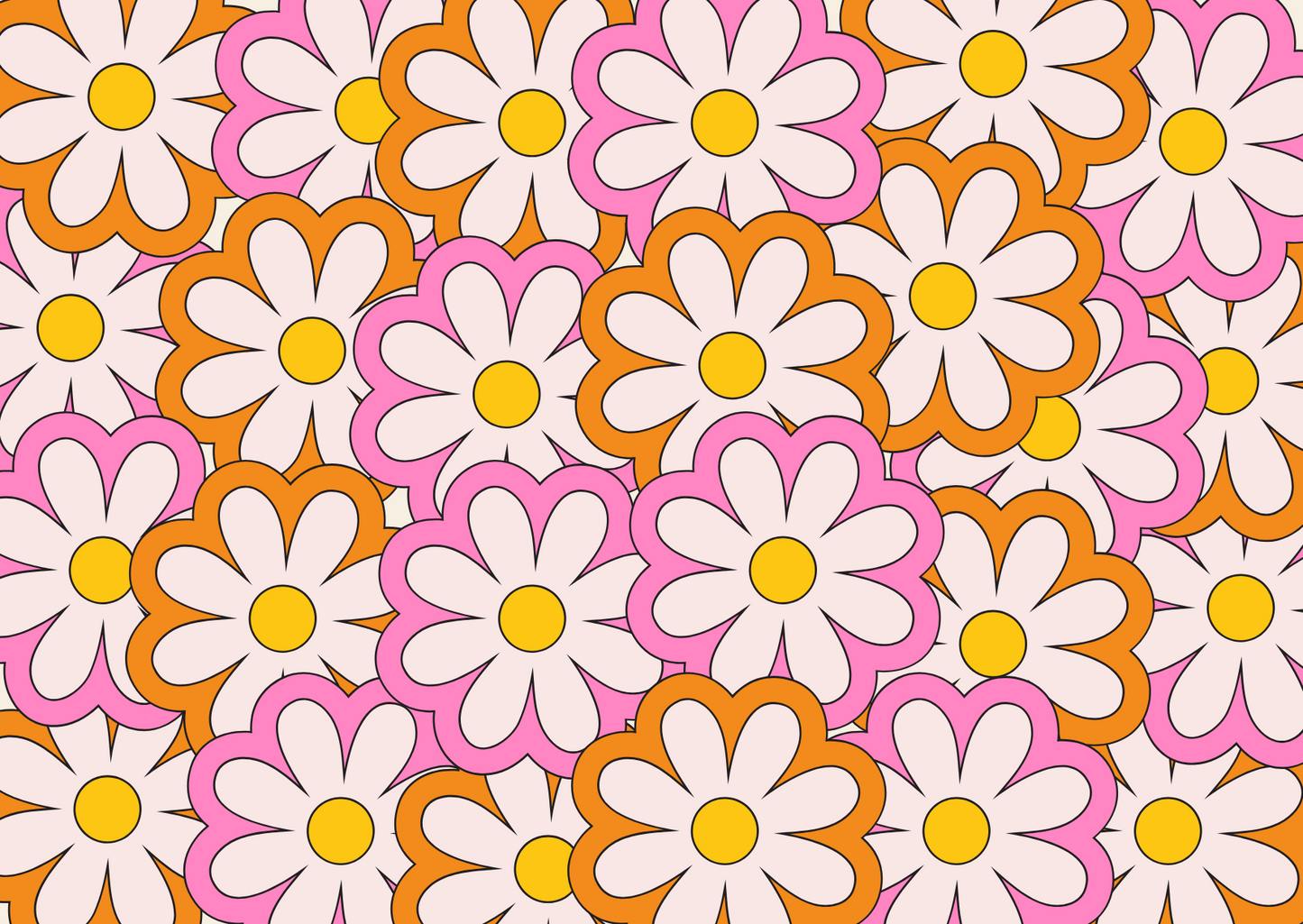 Wenskaart Flower Power