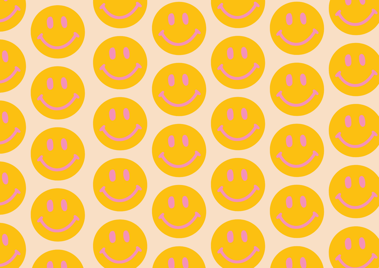 Wenskaart Smiley Yellow