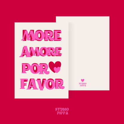 Wenskaart More Amore
