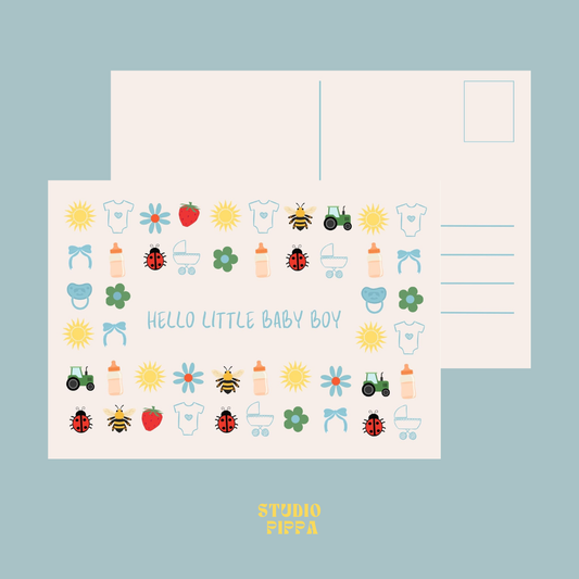 Wenskaart Sweet Little Baby (boy)