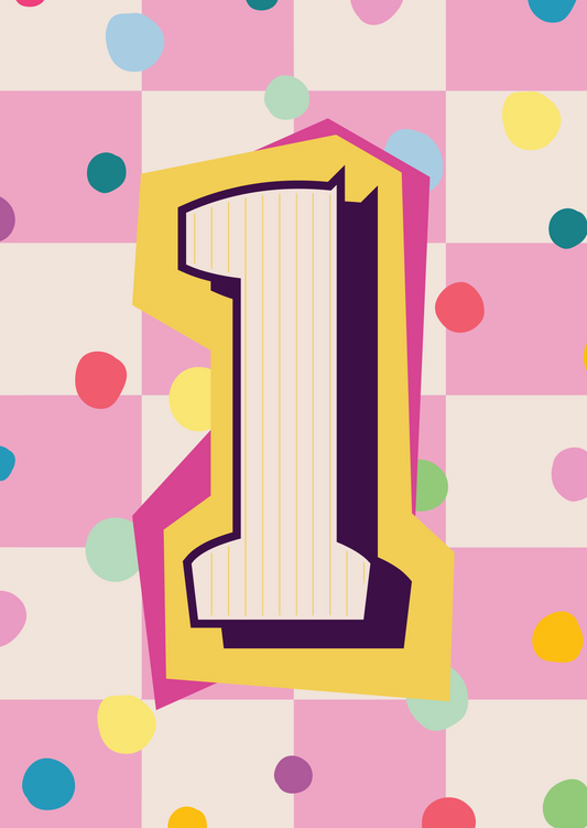 Cijferkaart - meisje 1