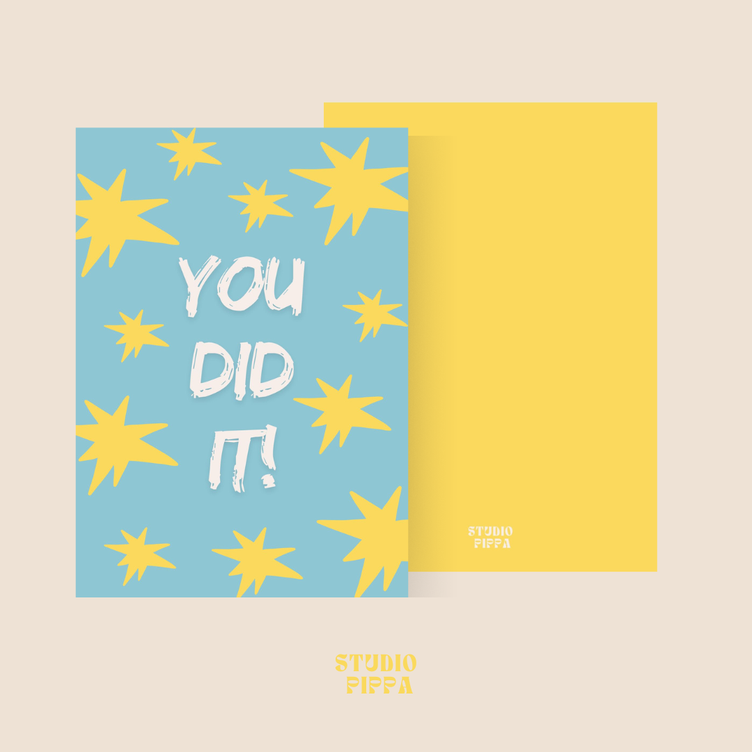 Wenskaart You did it!