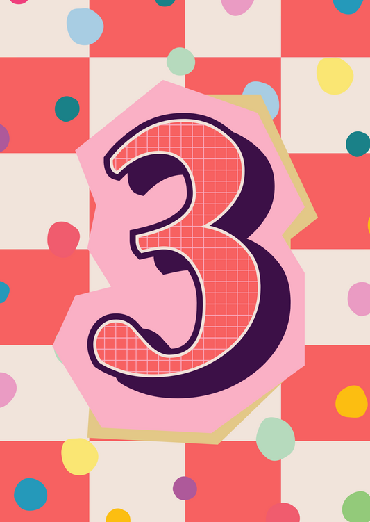 Cijferkaart - meisje 3