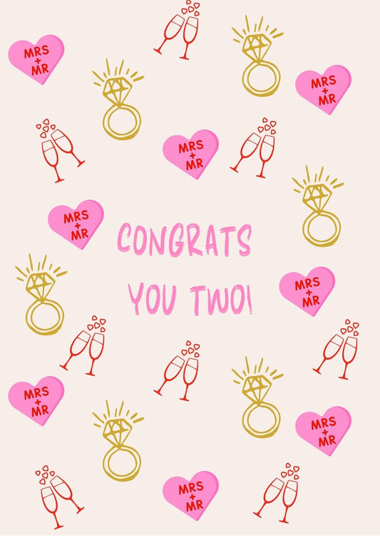 Wenskaart Huwelijk