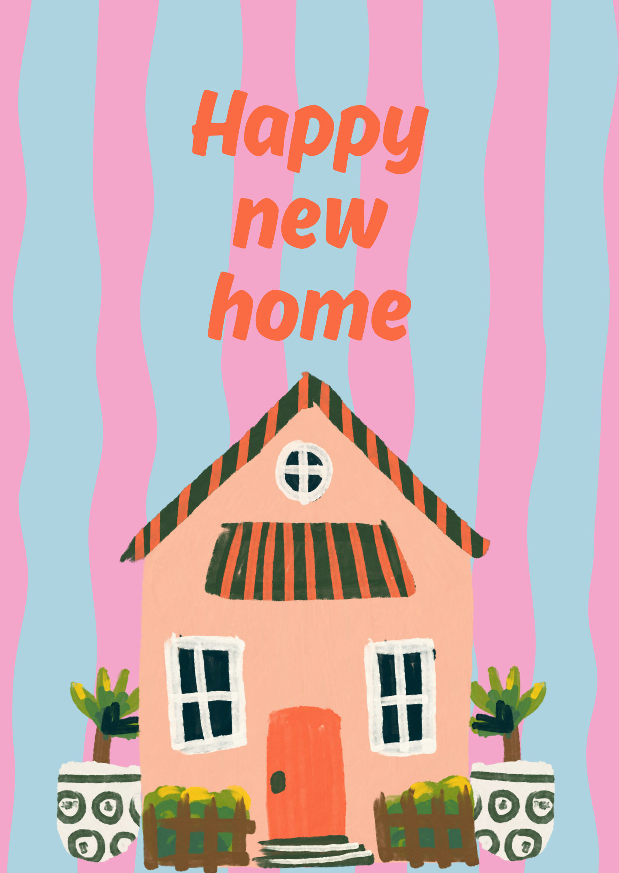 Wenskaart Happy new Home