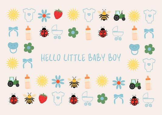 Wenskaart Sweet Little Baby (boy)