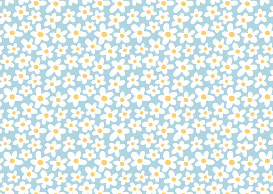 Wenskaart Blue Flower