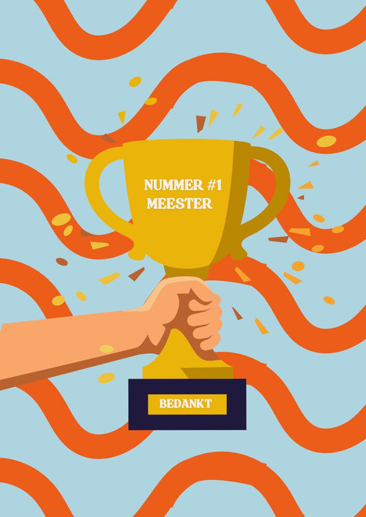 Wenskaart #1 Meester