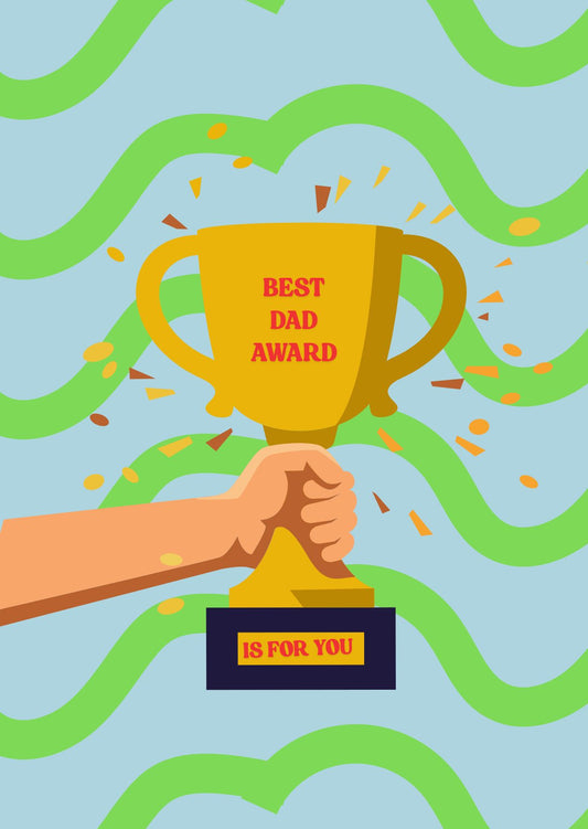 Wenskaart Best dad award