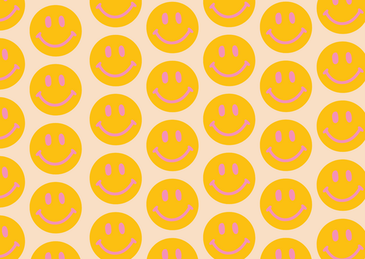 Wenskaart Smiley Yellow