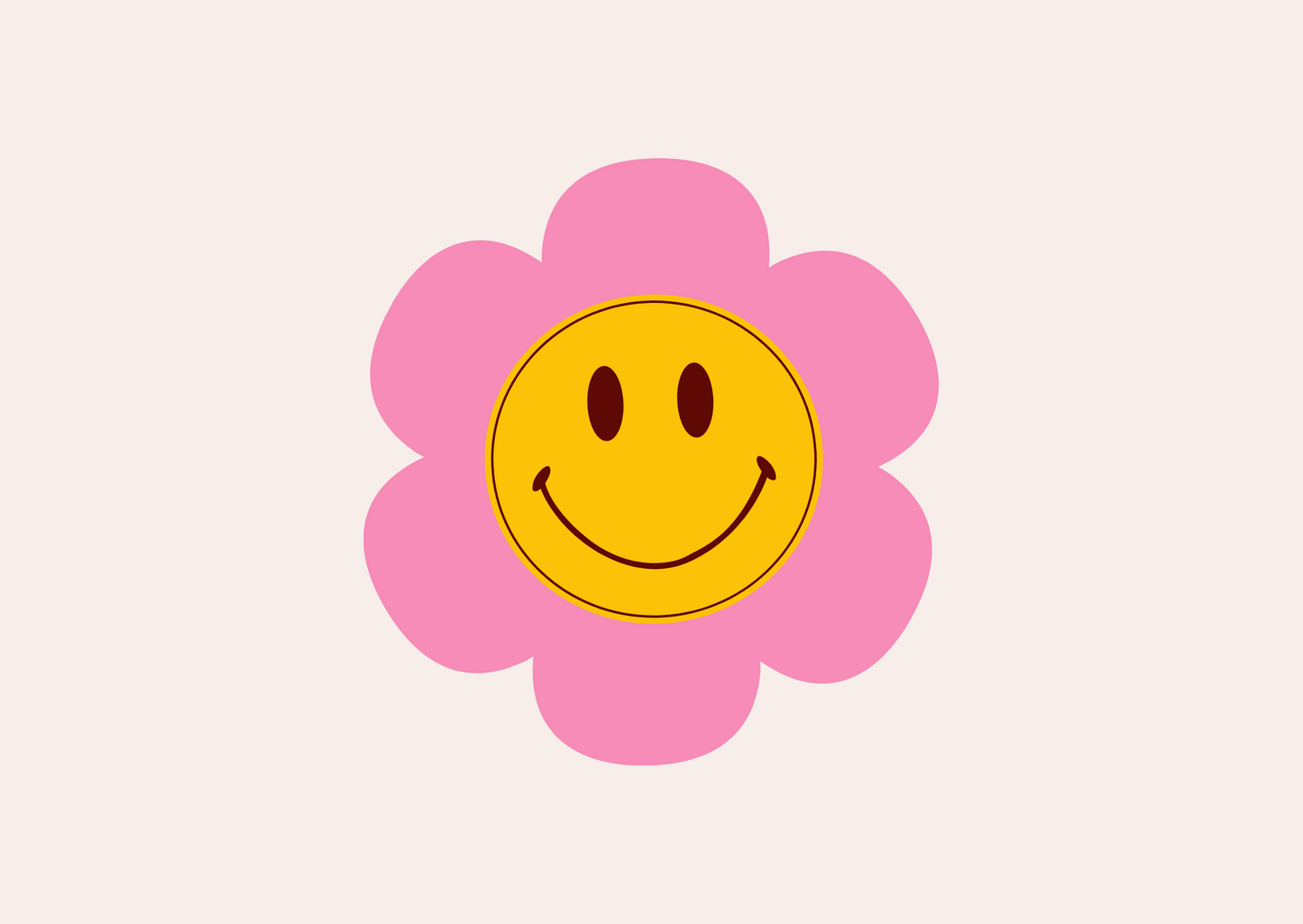 Wenskaart Smiley basic