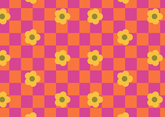 Wenskaart Block off Flowers