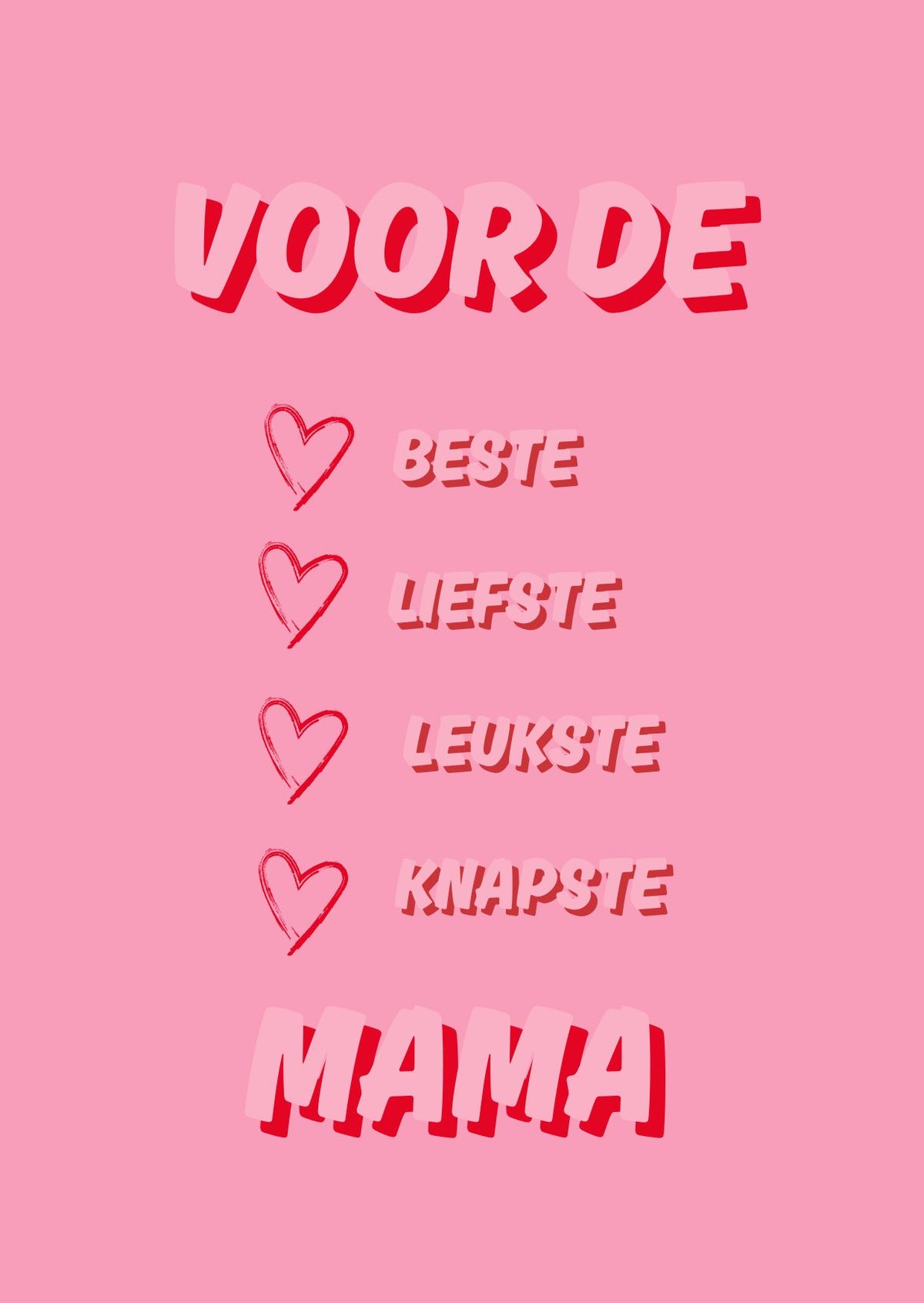 Wenskaart Beste mama
