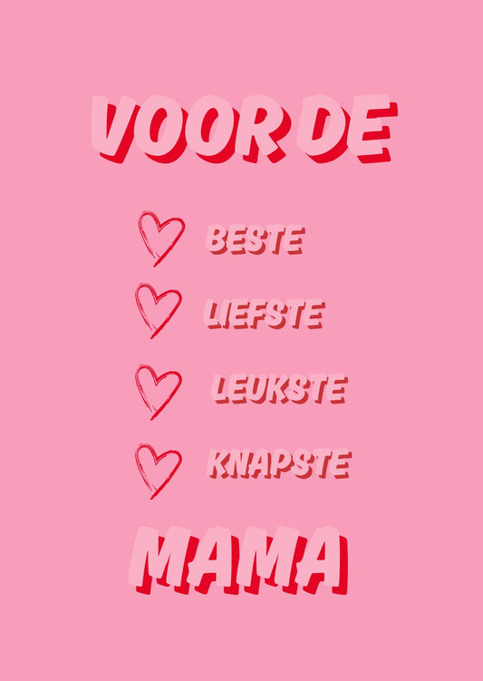 Wenskaart Beste mama