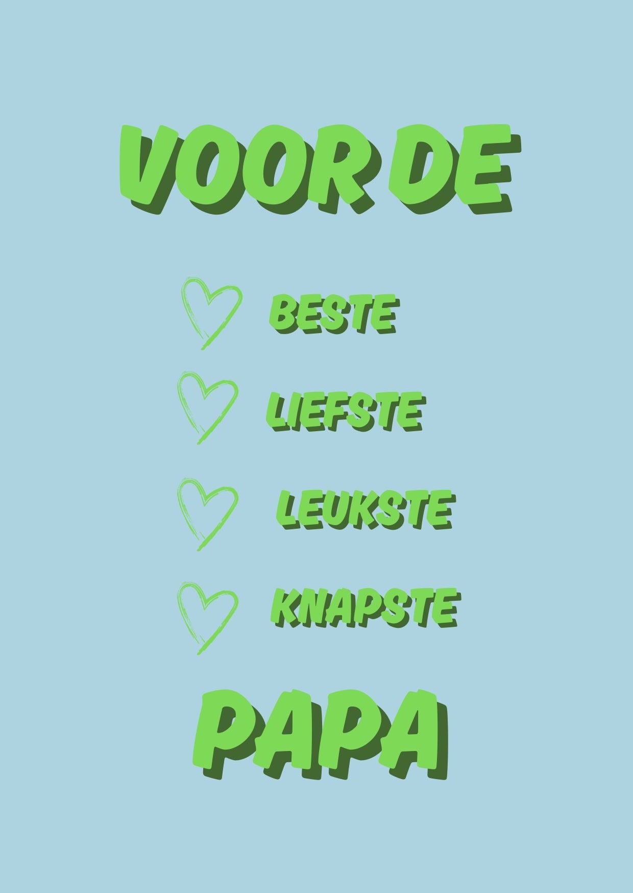 Wenskaart Beste papa