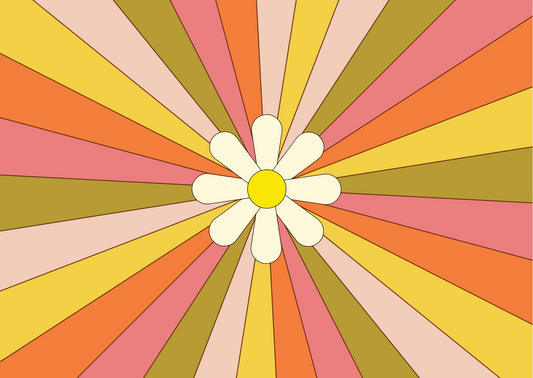 Wenskaart Retro Colours