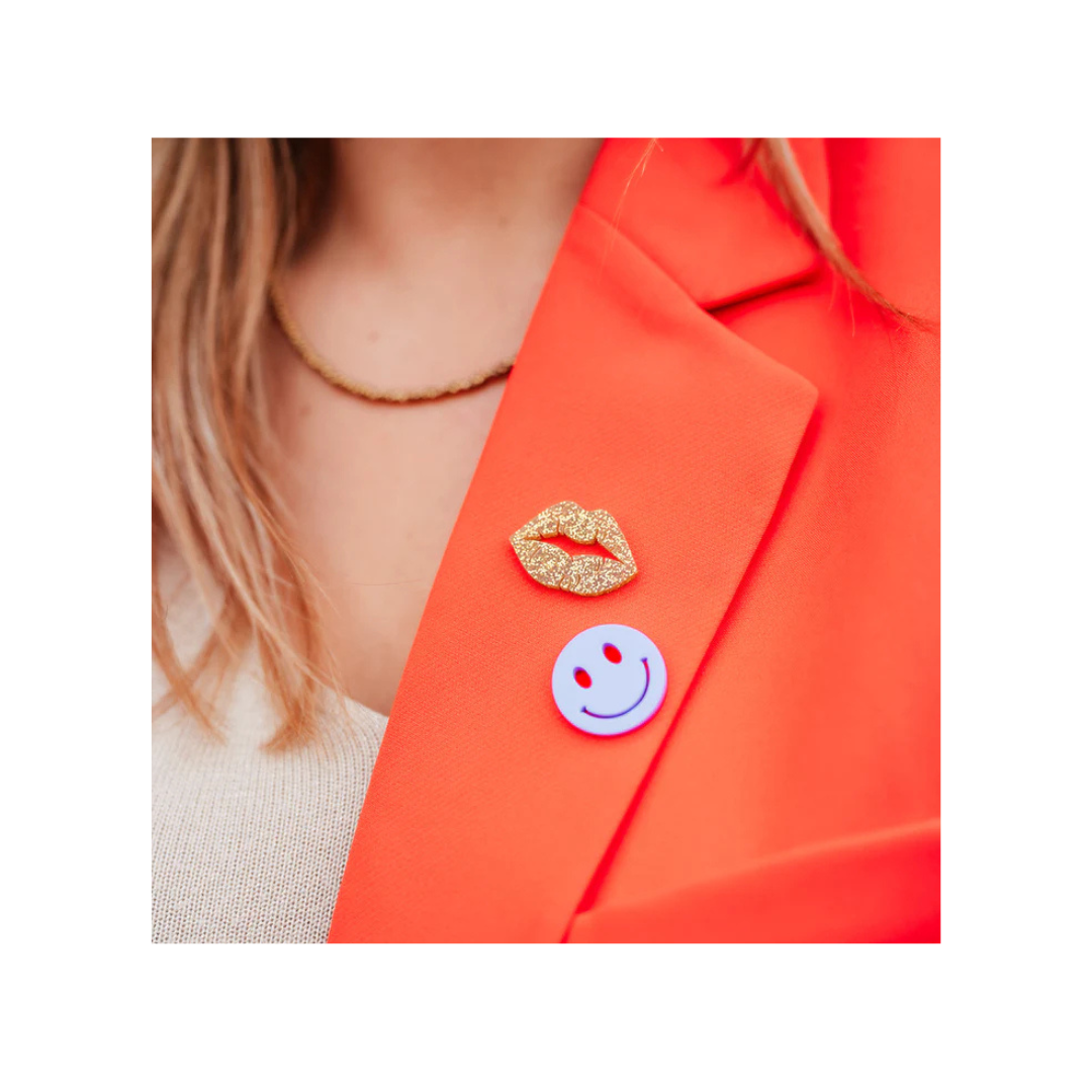Smiley pin