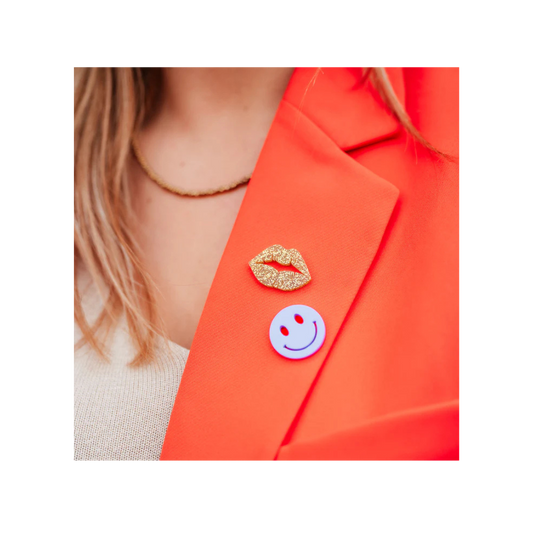 Smiley pin