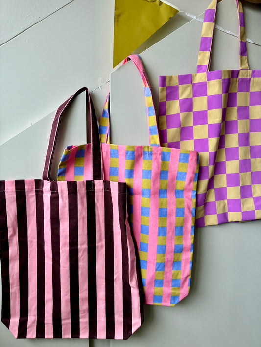 Katoenen tas · Blokjes & streepjes